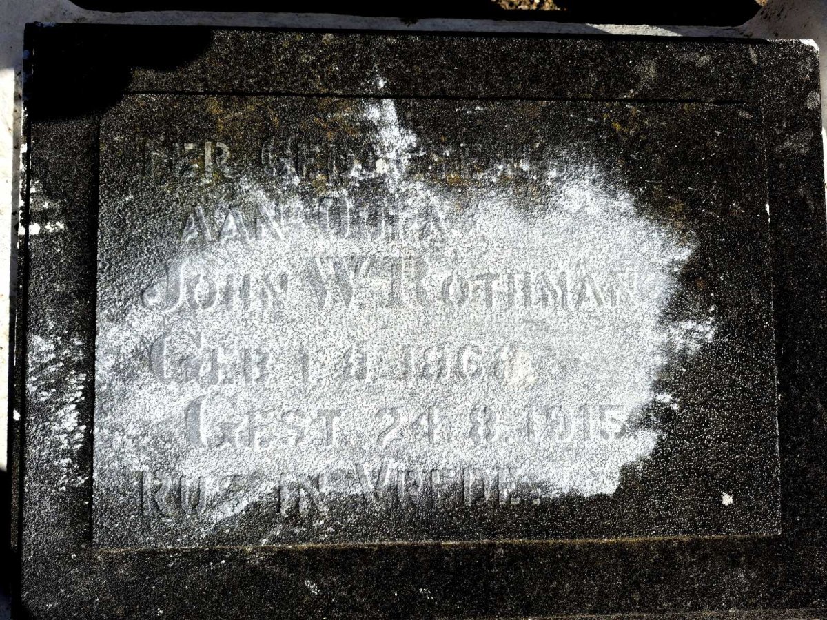 ROTHMAN John W. 1868-1915