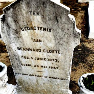 CLOETE Bernhard 1873-1947
