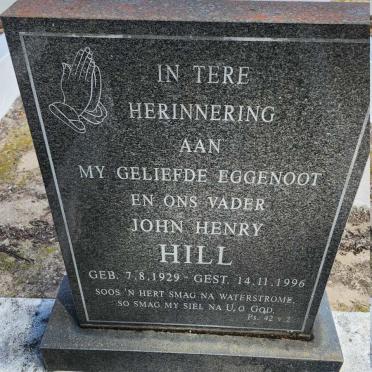 HILL John Henry 1929-1996