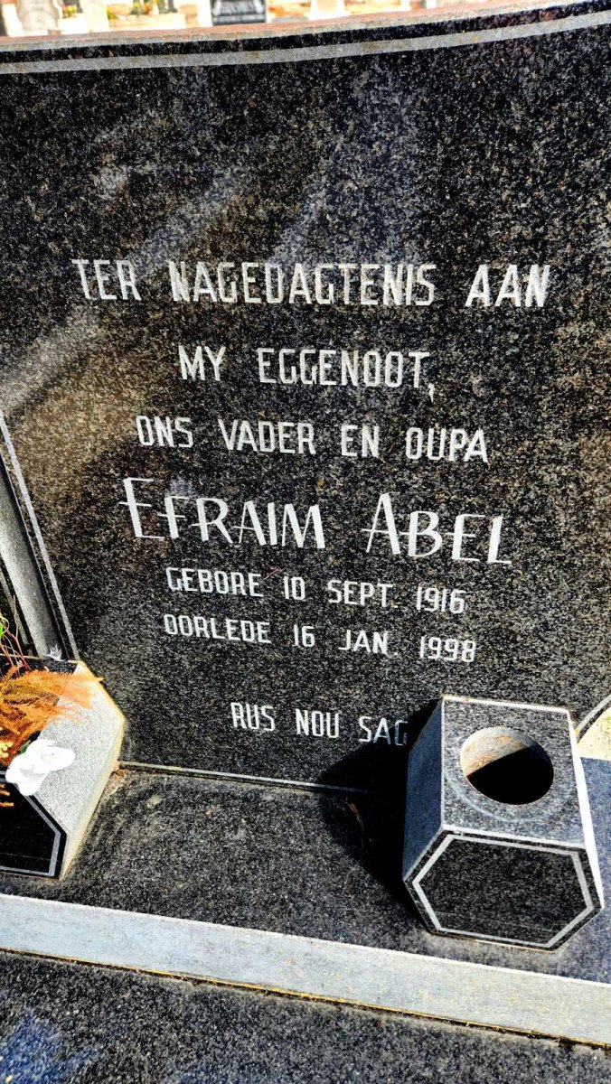 ABEL Efraim 1916-1998