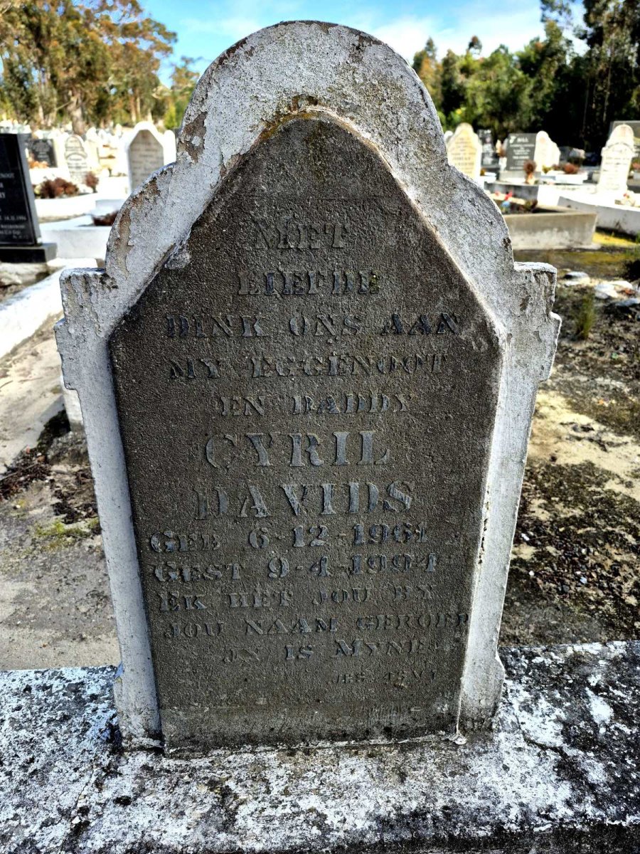 DAVIDS Cyril 1961-1994