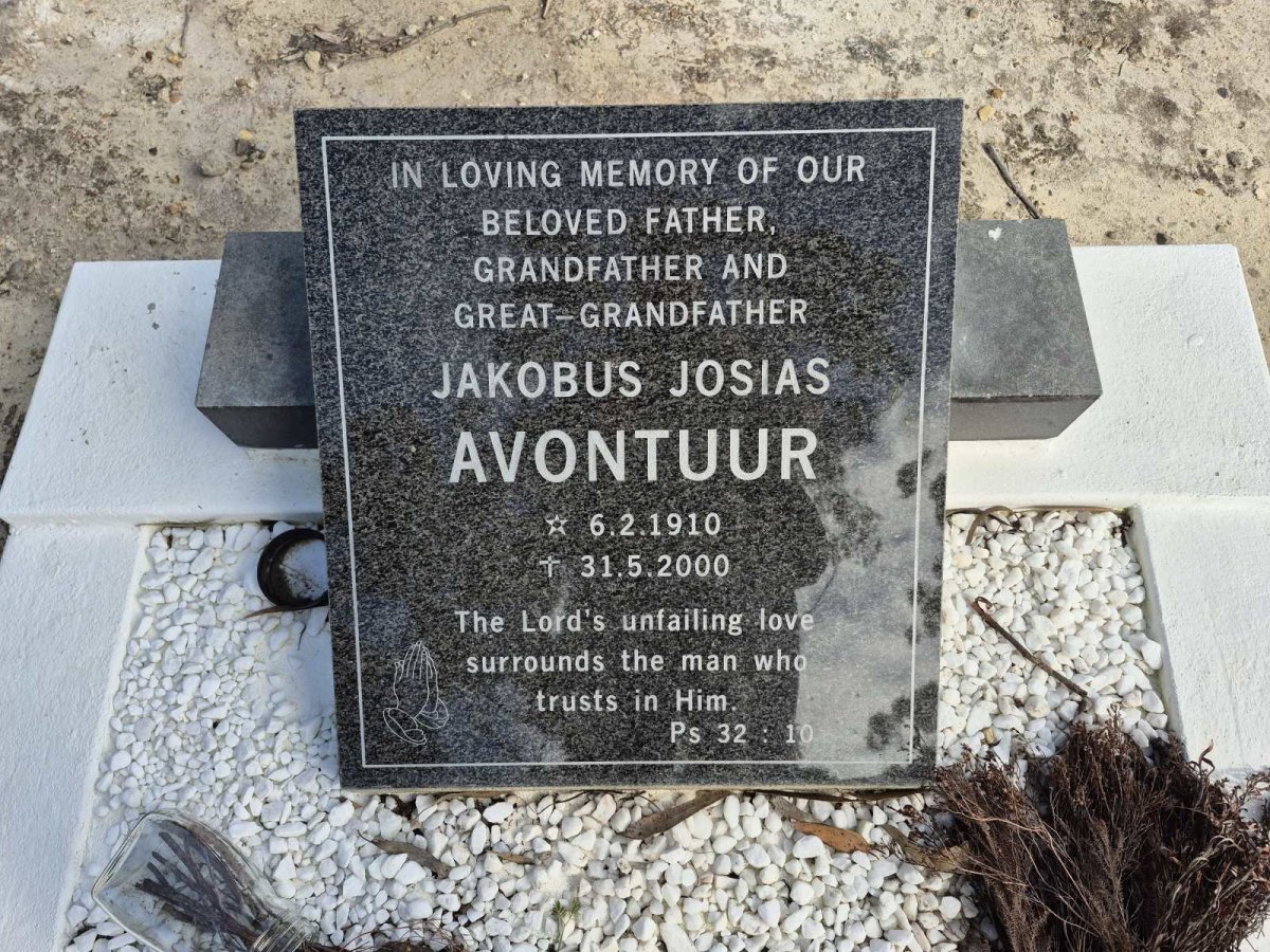 AVONTUUR Jakobus Josias 1910-2000