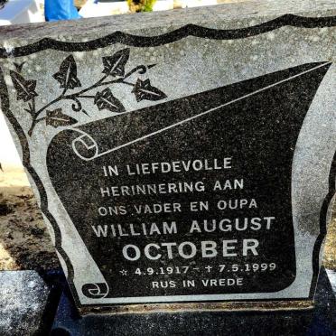 OCTOBER William August 1917-1999