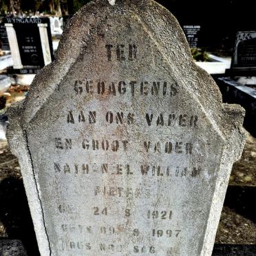 PIETERS Nathaniel William 1921-1997