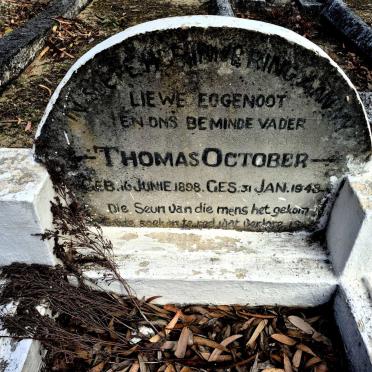 OCTOBER Thomas 1898-1943