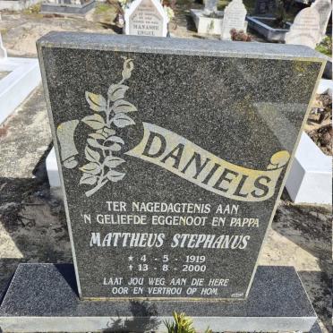 DANIELS Mattheus Stephanus 1919-2000