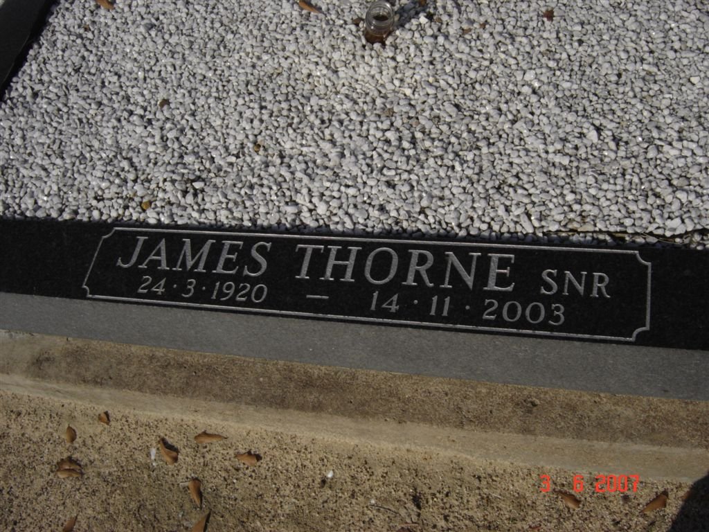 THORNE James 1920-2003