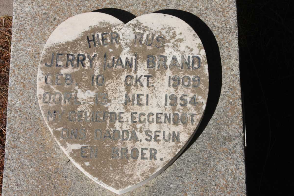BRAND Jerry 1909-1954