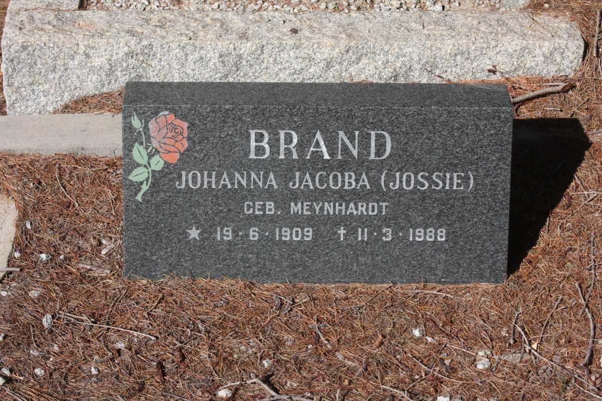 BRAND Johanna Jacoba nee MEYNHARDT 1909-1988