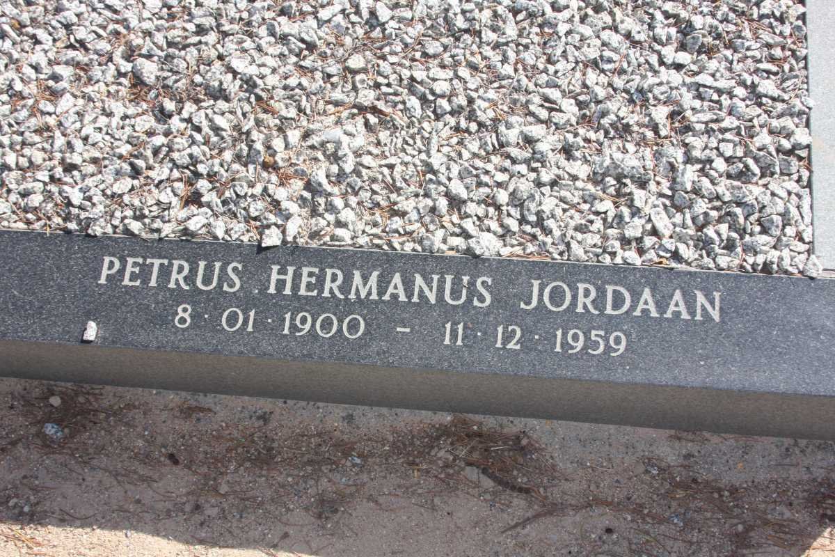 BRAND Petrus Hermanus Jordaan 1900-1959