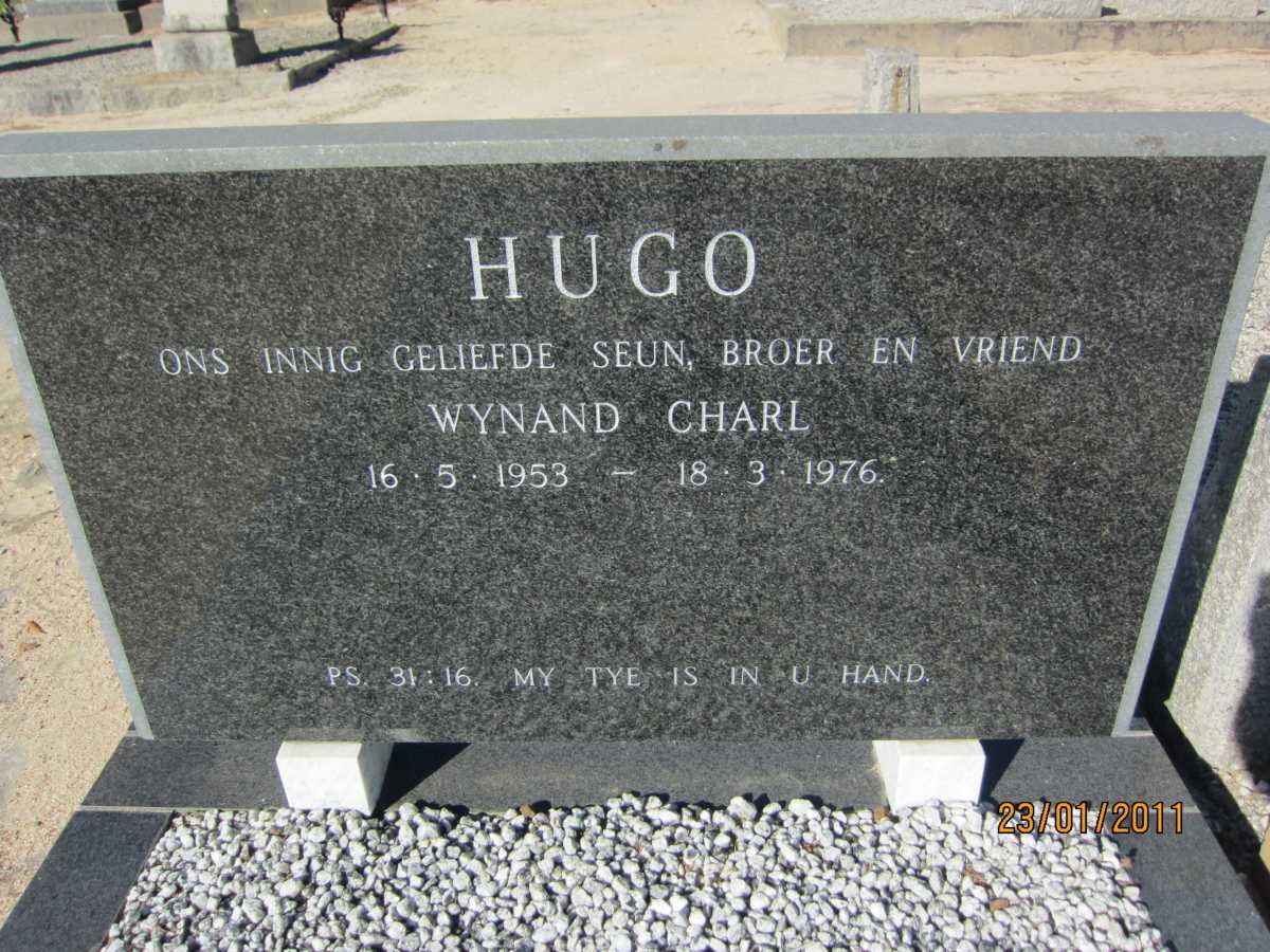HUGO Wynand Charl 1953-1976