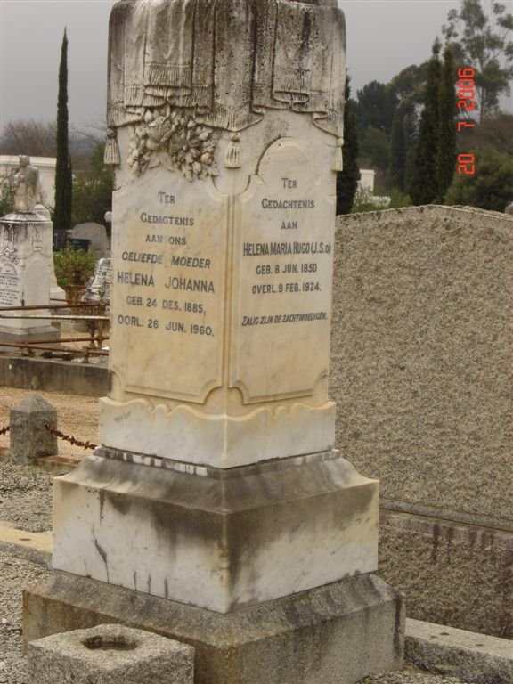 HUGO Helena Johanna 1885-1960 :: HUGO Helena Maria 1850-1924