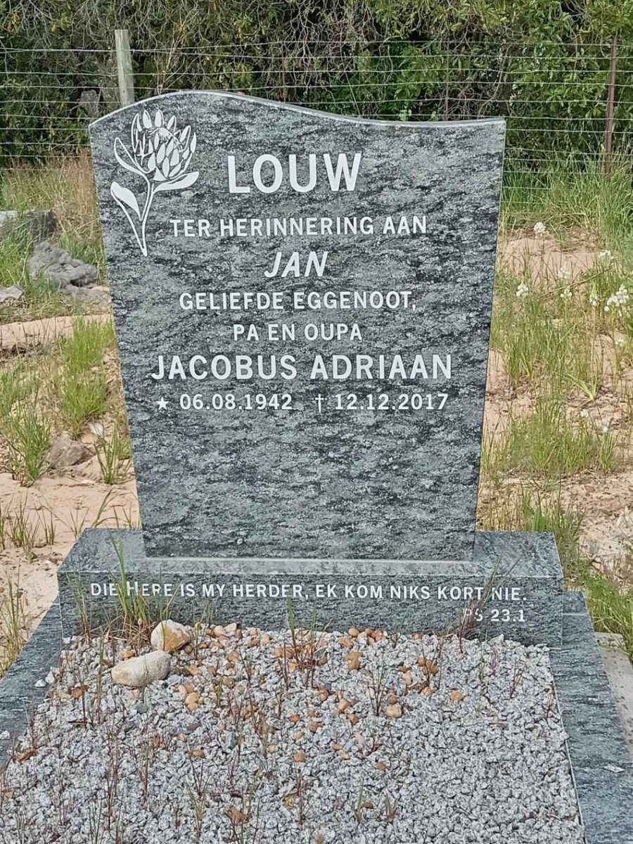 LOUW Jacobus Adriaan 1942-2017