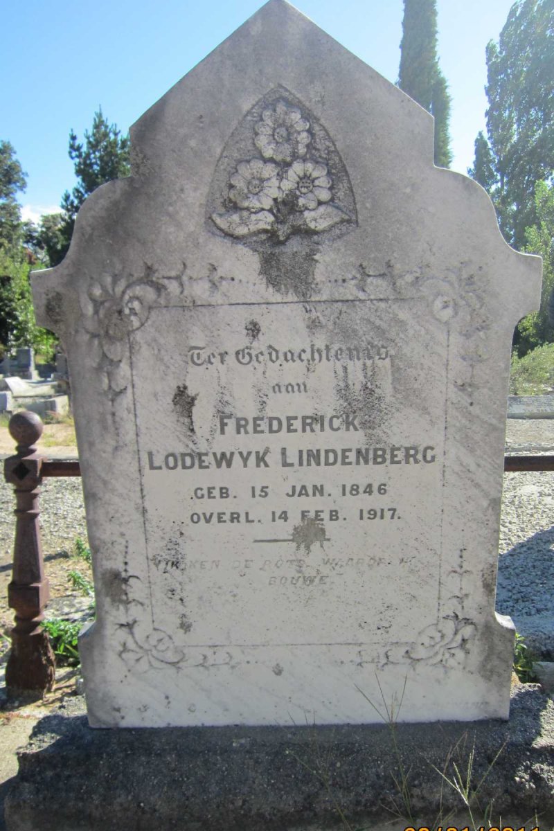 LINDENBERG Frederick Lodewyk 1846-1917