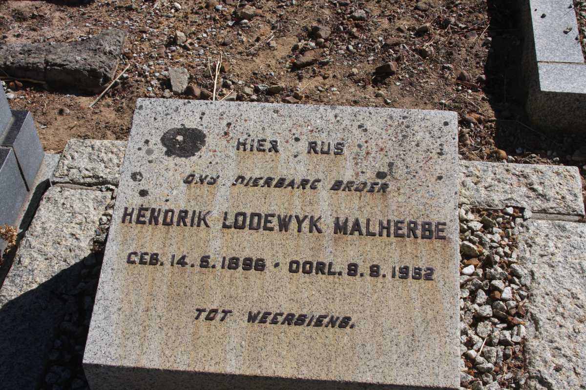 MALHERBE Hendrik Lodewyk 1896-1962