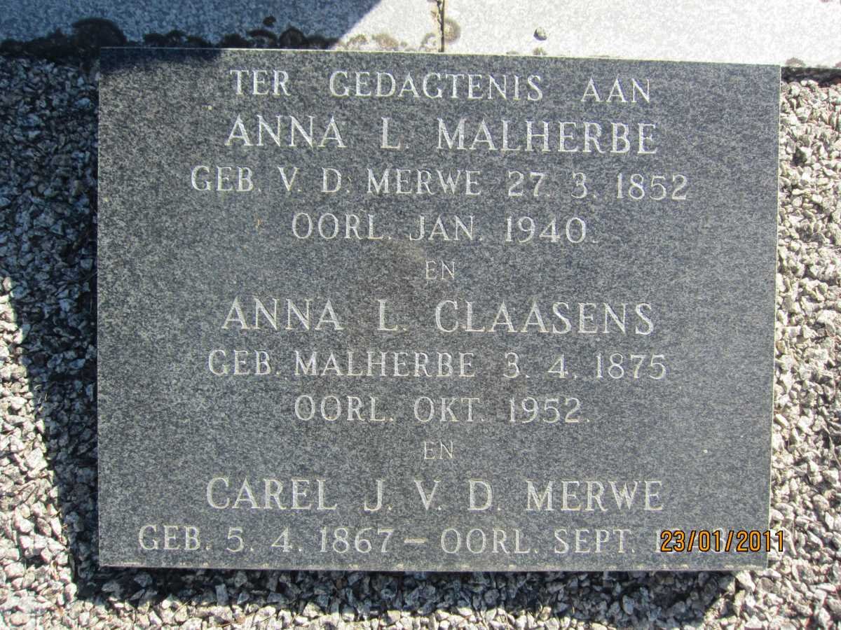 MALHERBE :: V.D. MERWE :: CLAASENS