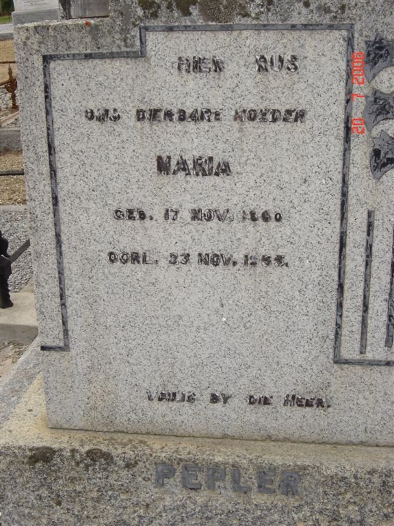 PEPLER Maria 1860-1955
