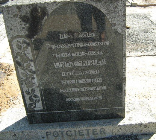 POTGIETER Linda Miriam nee FRASER 1919-1952