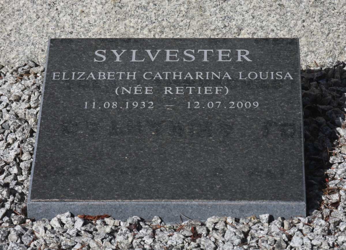 SYLVESTER Elizabeth Catharina Louisa nee RETIEF 1932-2009