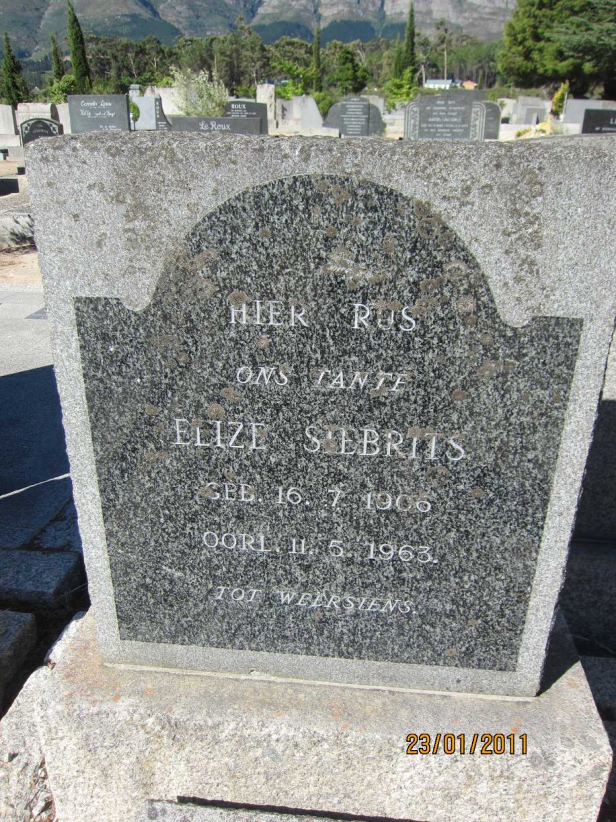 SIEBRITS Elize 1906-1963