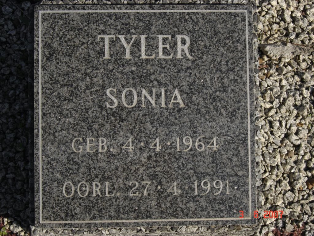 TYLER Sonia 1964-1991