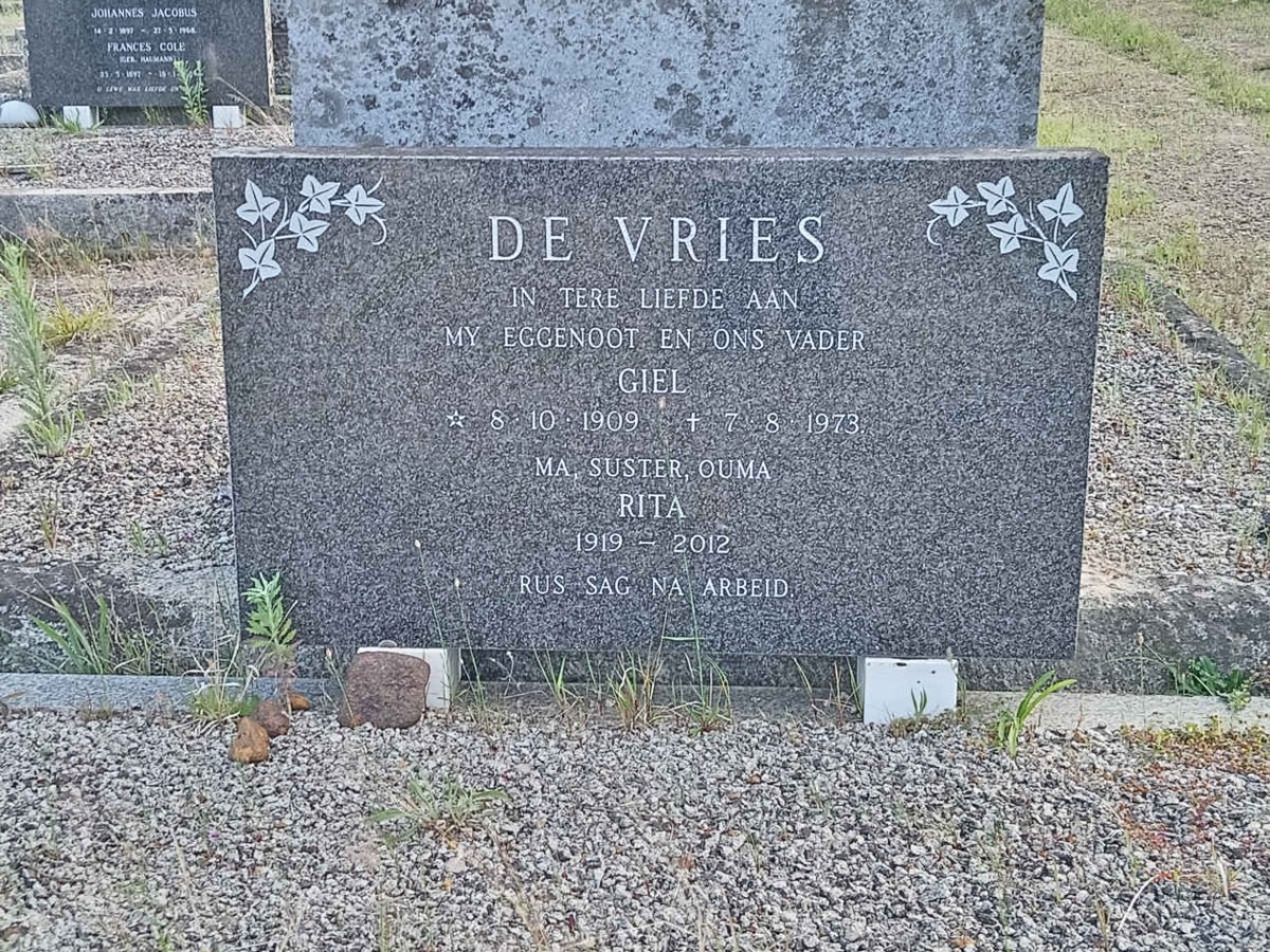 VRIES Giel, de 1909-1973 & Rita 1919-2012