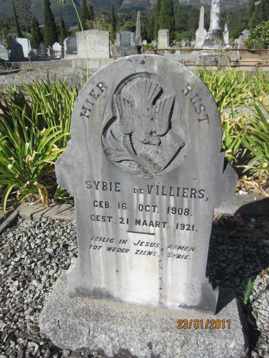 VILLIERS Sybie, de 1908-1921