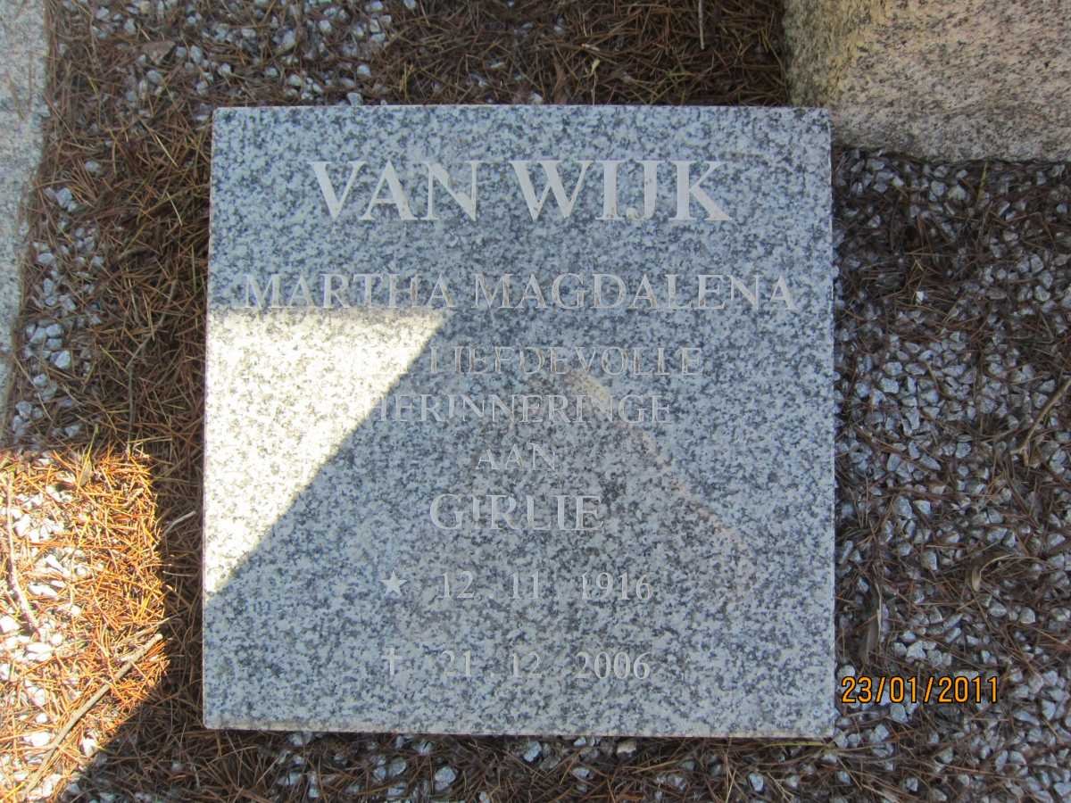 WYK Martha Magdalena, van 1916-2006