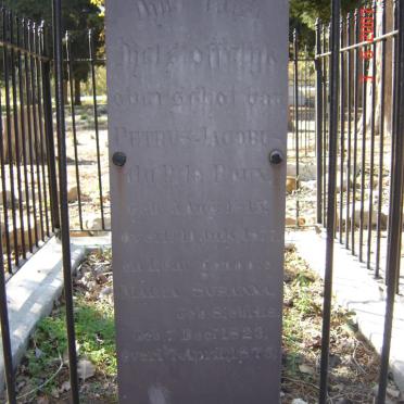 ROUX Petrus Jacobus du P., le 1815-1877 &amp; Maria Susanna SIEBRITS 1823-1875