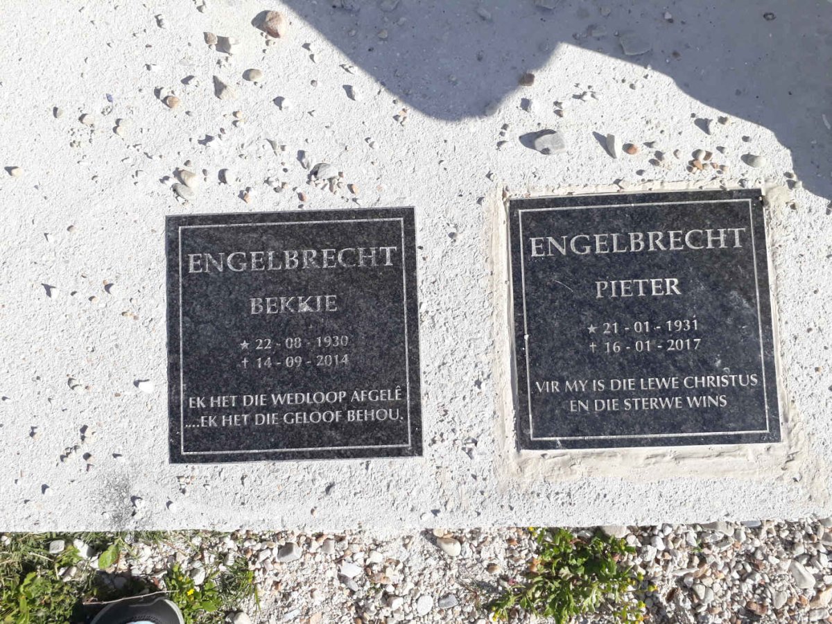 ENGELBRECHT Pieter 1931-2017 :: ENGELBRECHT Bekkie 1930-2014