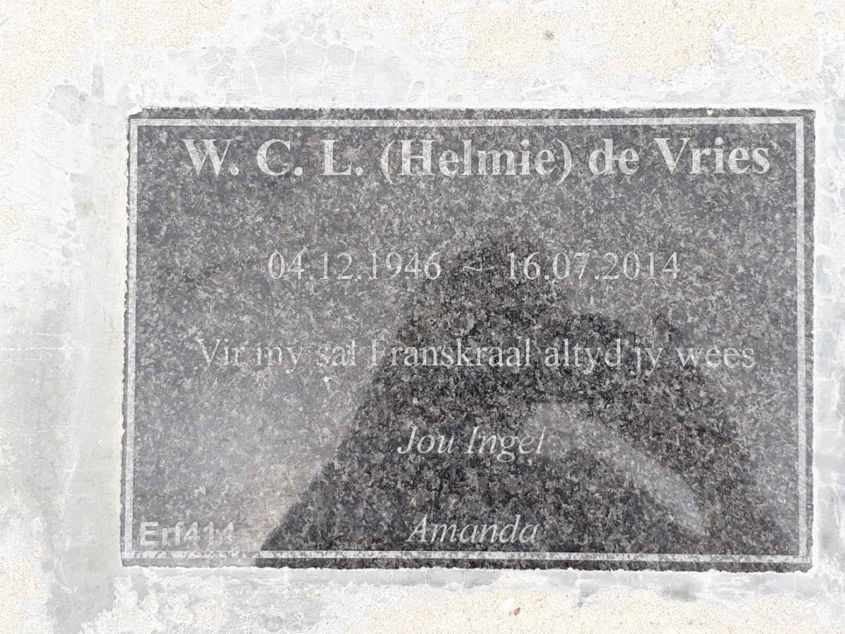 VRIES W.C.L., de 1946-2014