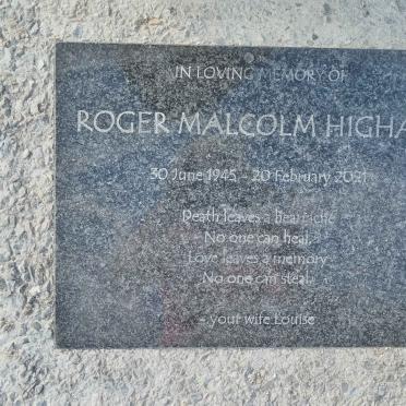 HIGHAM Roger Malcolm 1945-2021