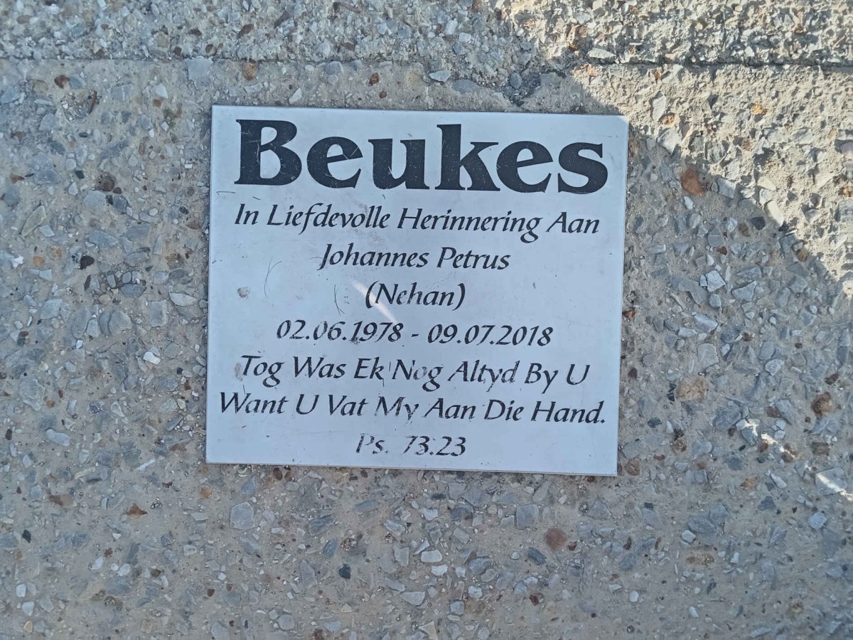 BEUKES Johannes Petrus 1978-2018