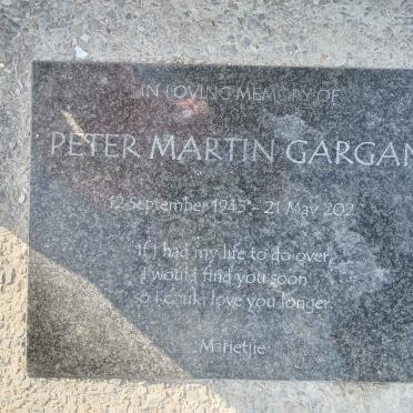 GARGAN Peter Martin  1945-202?