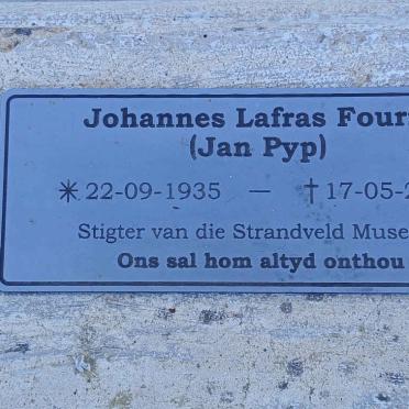 FOURIE Johannes Lafras 1935-2019