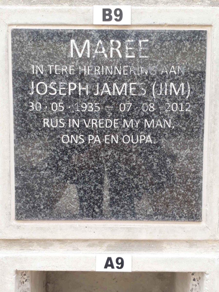 MAREE Joseph James 1935-2012