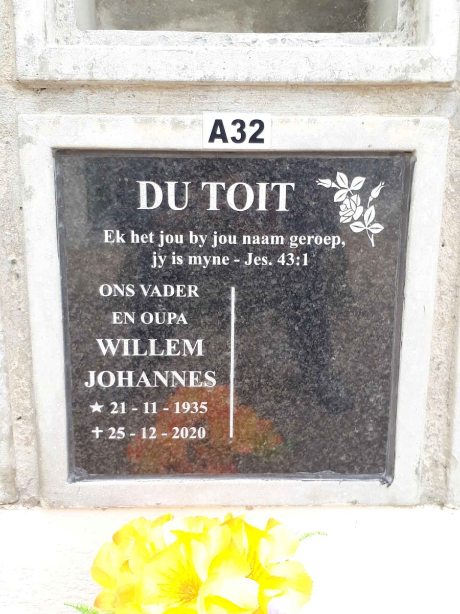 TOIT Willem Johannes, du 1935-2020