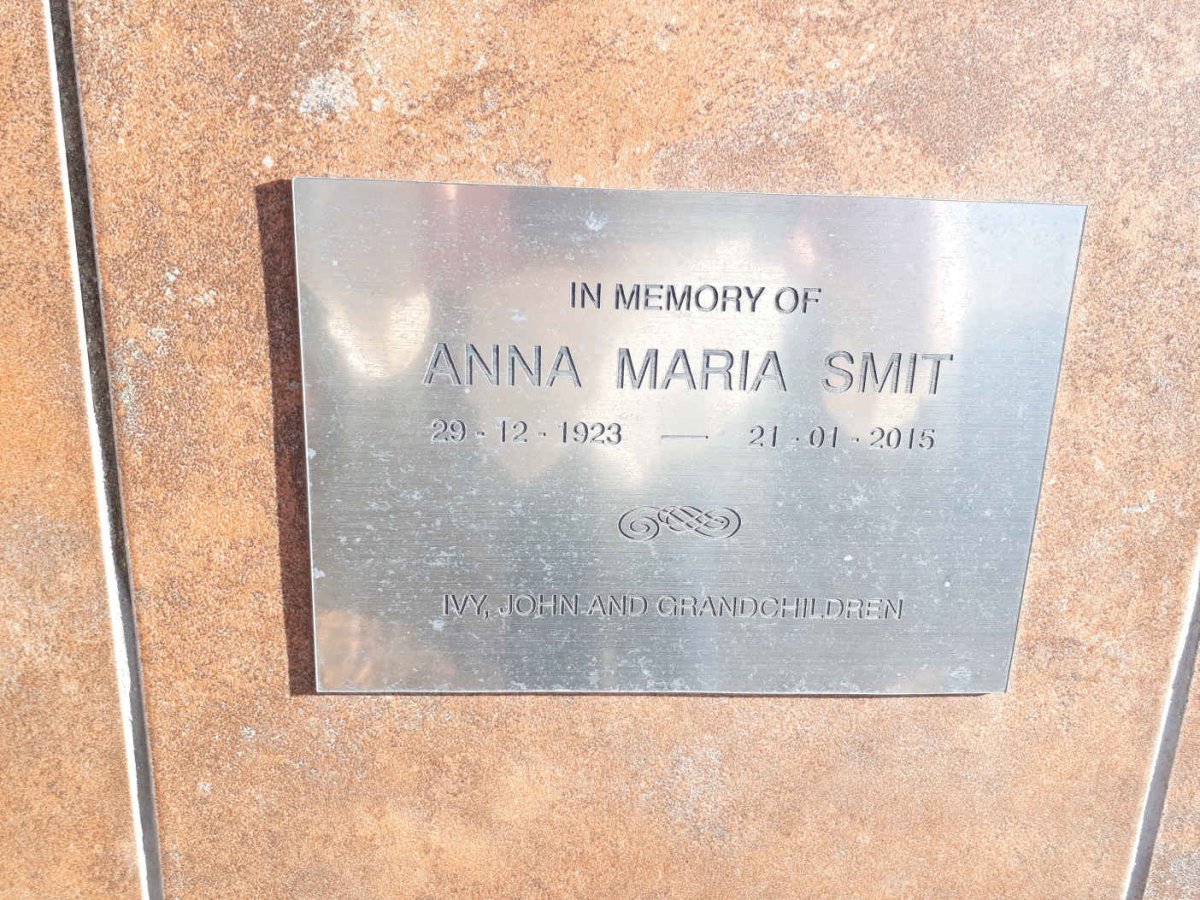 SMIT Anna Maria 1923-2015
