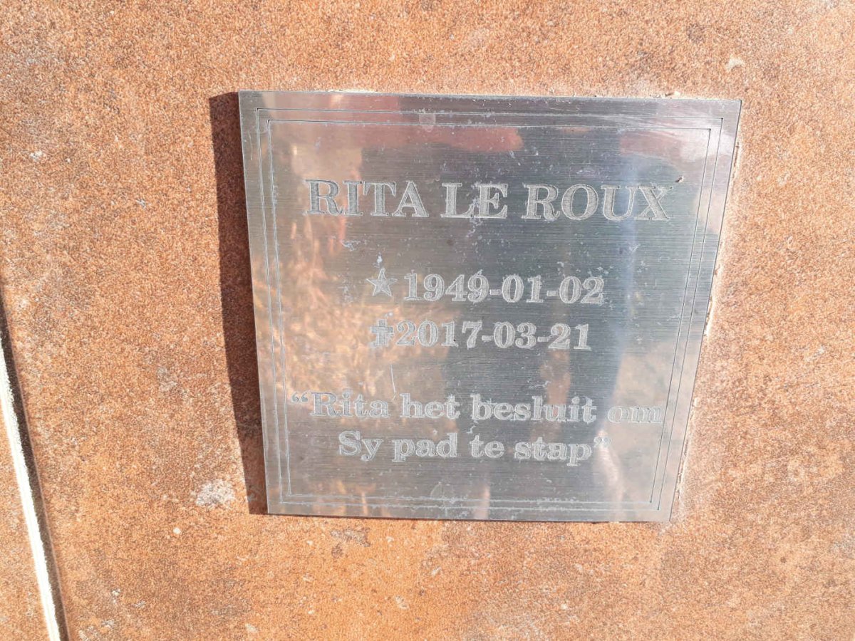 ROUX Rita, le 1949-2017