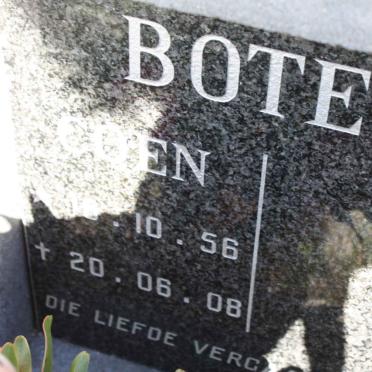 BOTES Coen 1956-2008