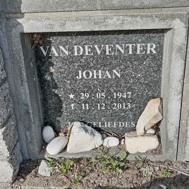 DEVENTER Johan, van 1947-2013