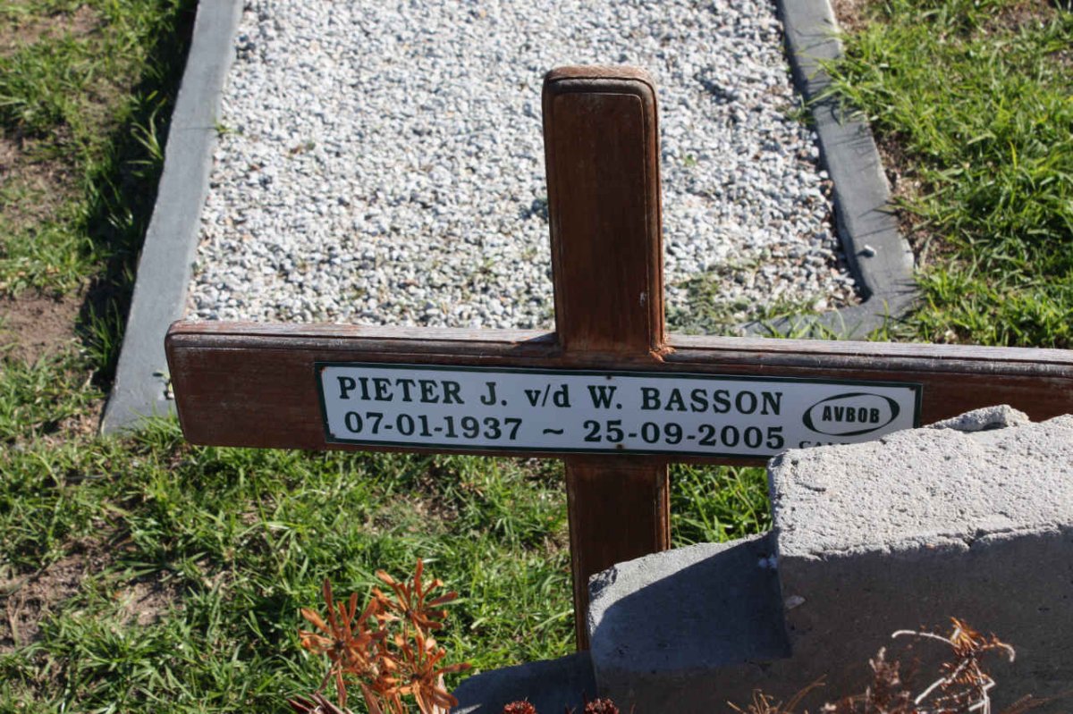 BASSON Pieter J. v.d. W. 1937-2005
