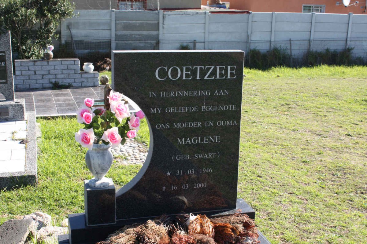 COETZEE Maglene nee SWART 1946-2000