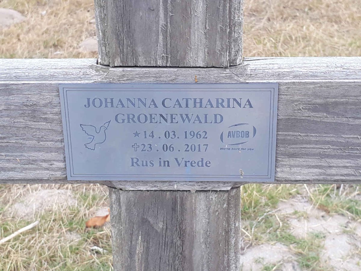 GROENEWALD Johanna Catharina 1962-2017