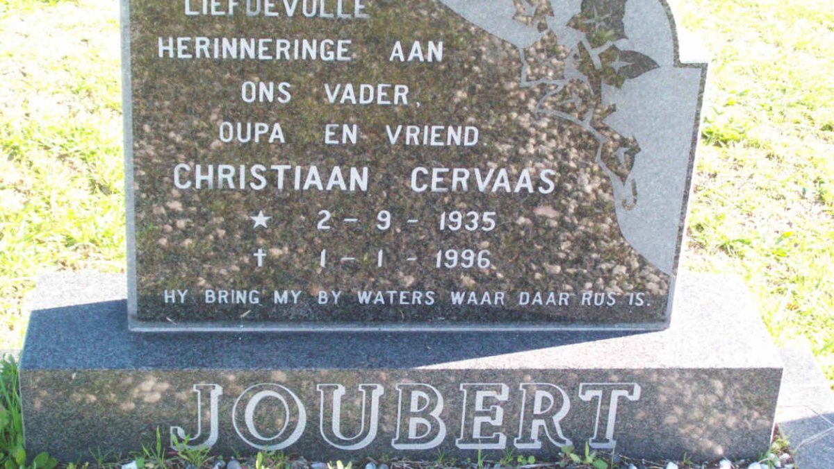 JOUBERT Christiaan Cervaas 1935-1996