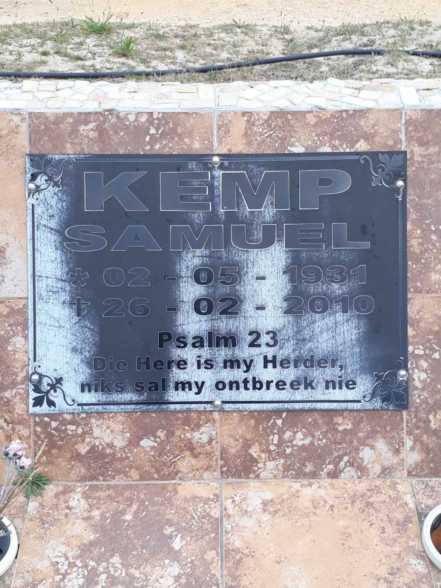 KEMP Samuel 1931-2010