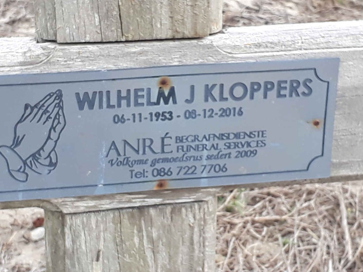 KLOPPERS Wilhelm J. 1953-2016