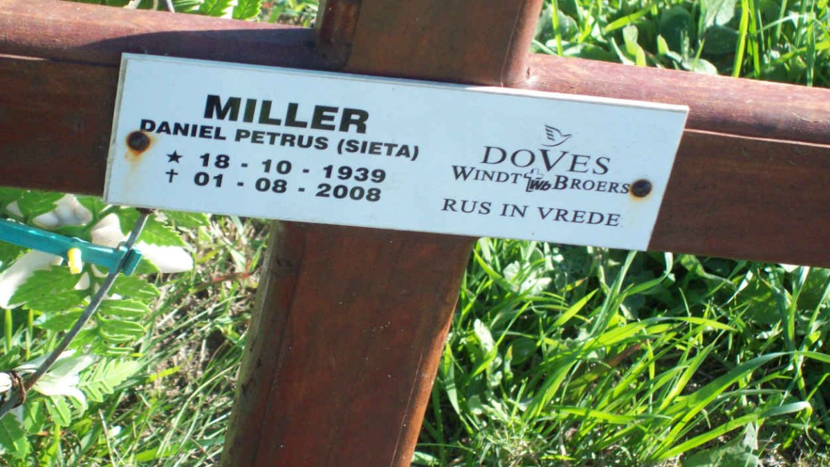MILLER Daniel Petrus 1939-2008