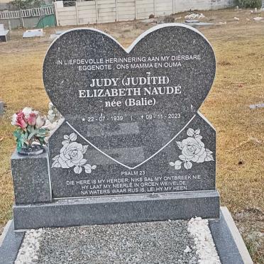 NAUDE Judith Elizabeth 1939-2023