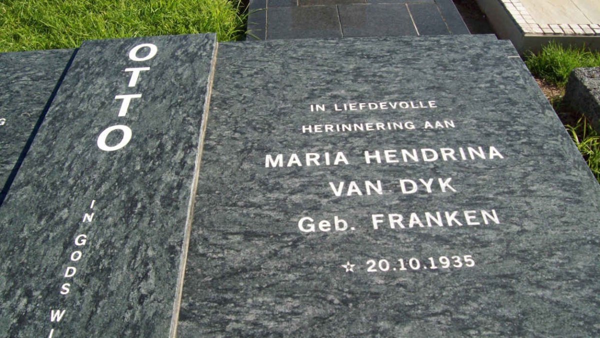 OTTO Casparus Hendrik Badenhorst 1929-2006 &amp; Maria Hendrina van Dyk FRANKEN 1935-